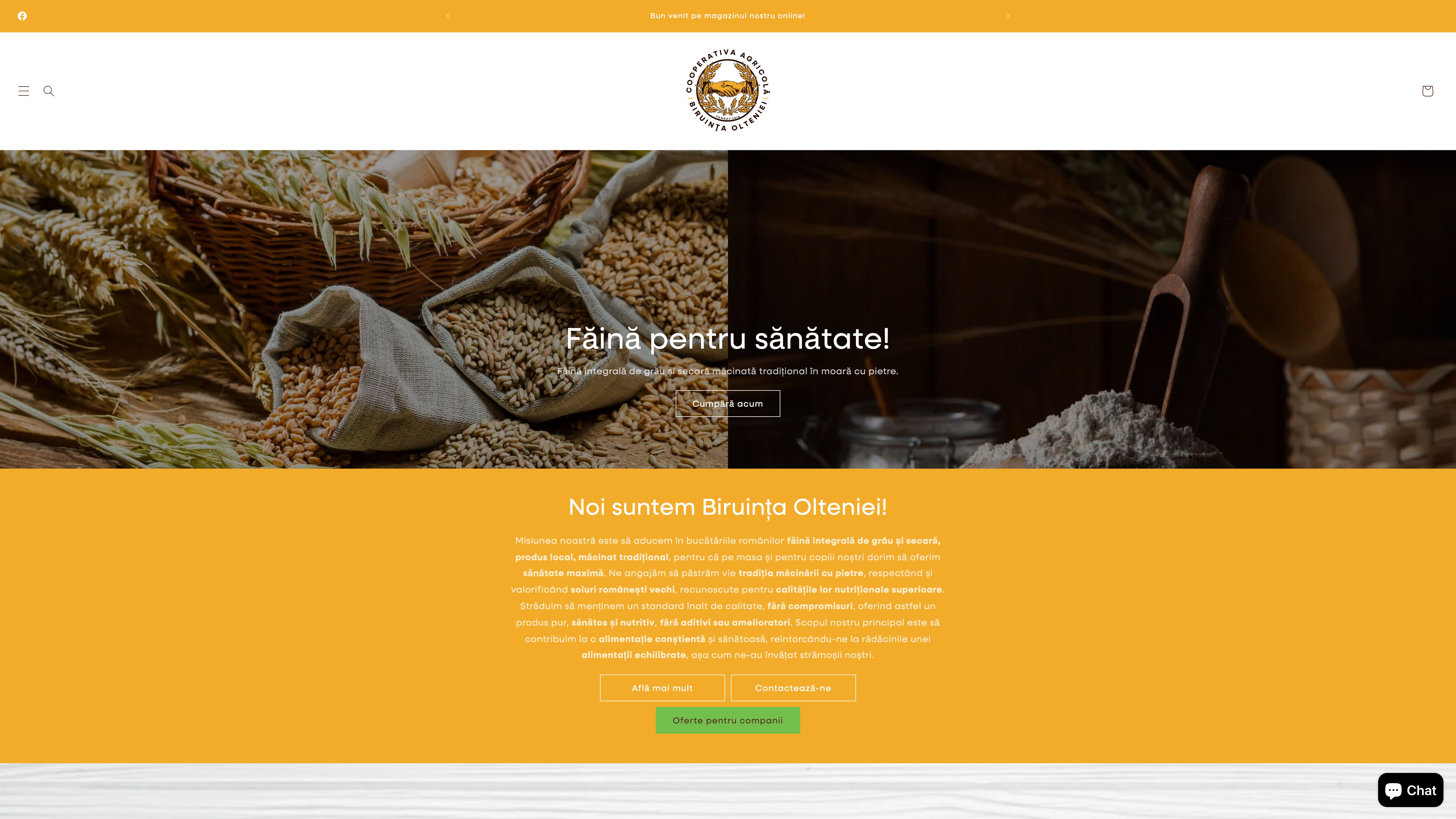 Healthy flour from Oltenia - biruintaolteniei.ro screenshot 4