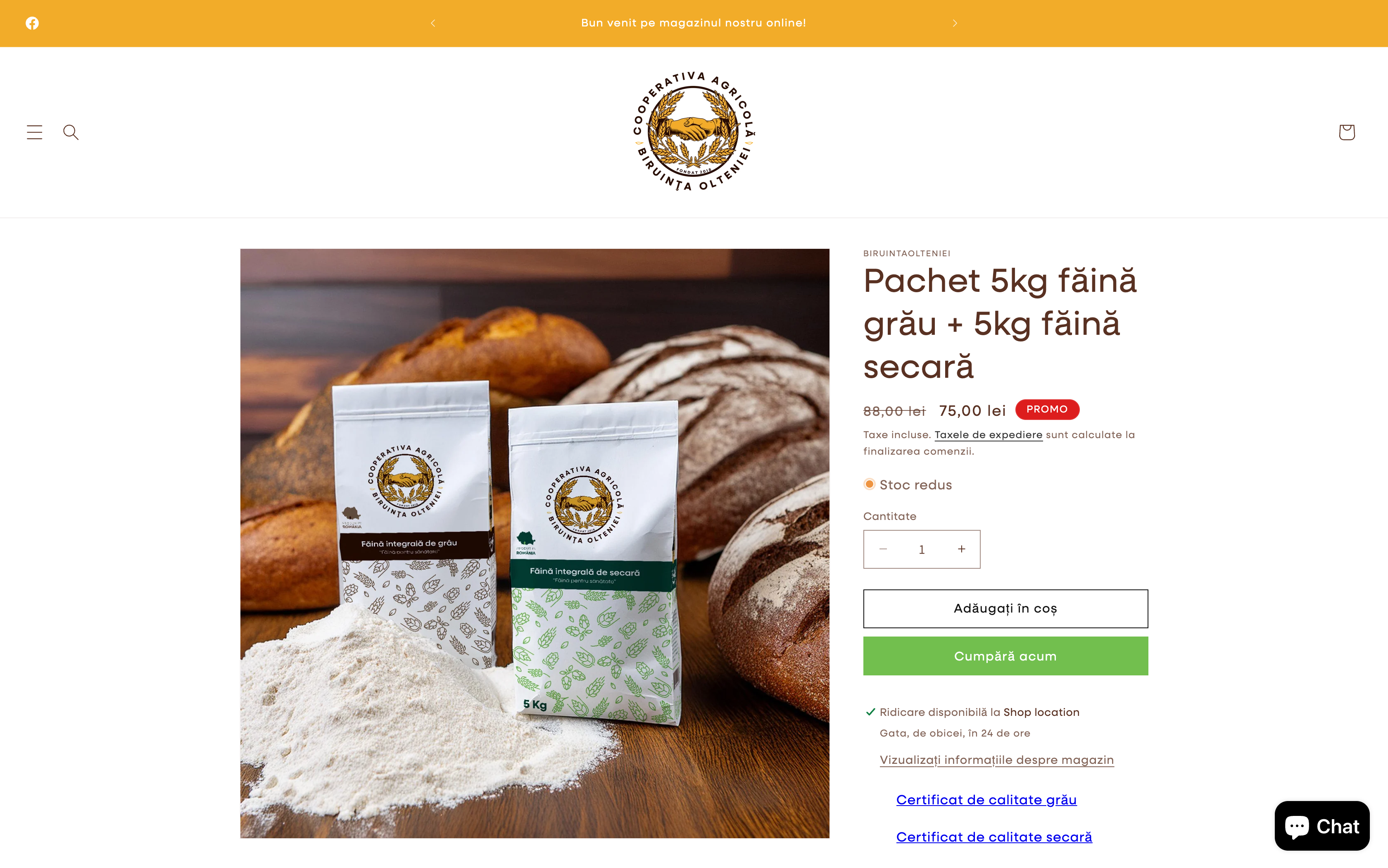 Healthy flour from Oltenia - biruintaolteniei.ro screenshot 2