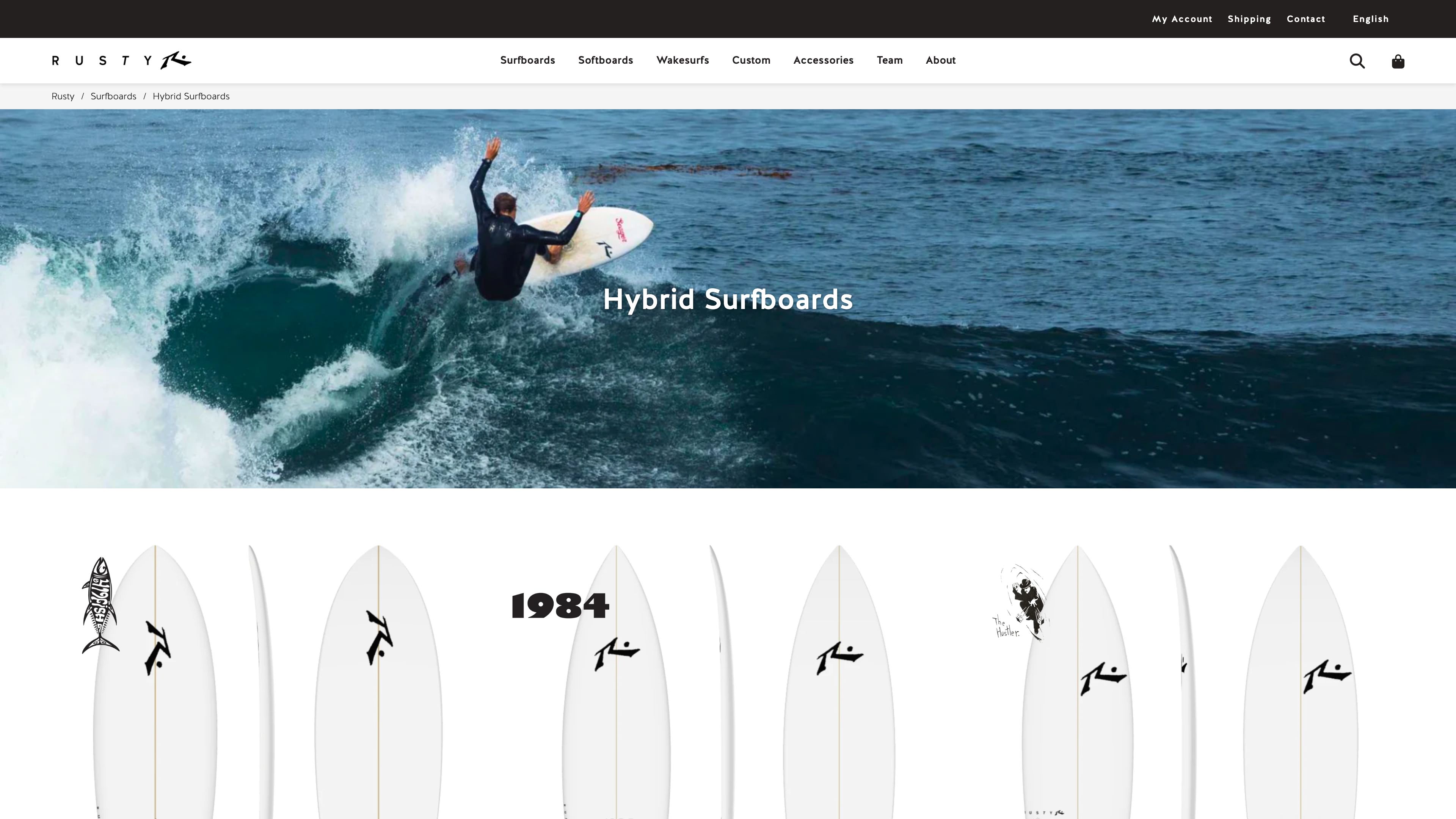 Surfing Innovation: Crafting Rusty Surfboards' Online Presence screenshot 5