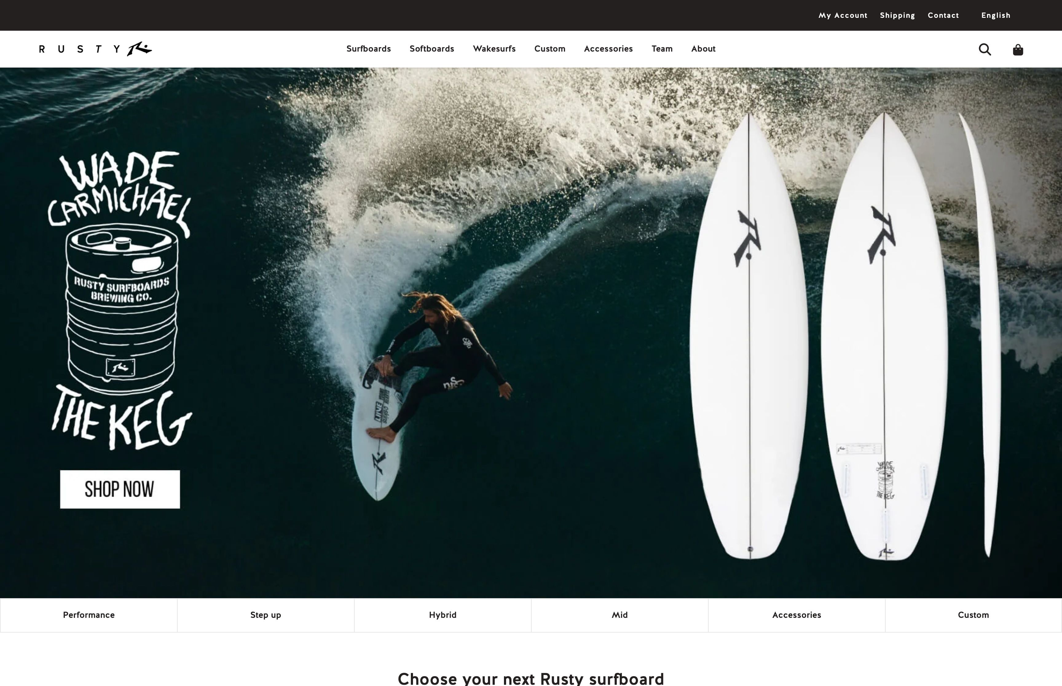 Surfing Innovation: Crafting Rusty Surfboards' Online Presence screenshot 7