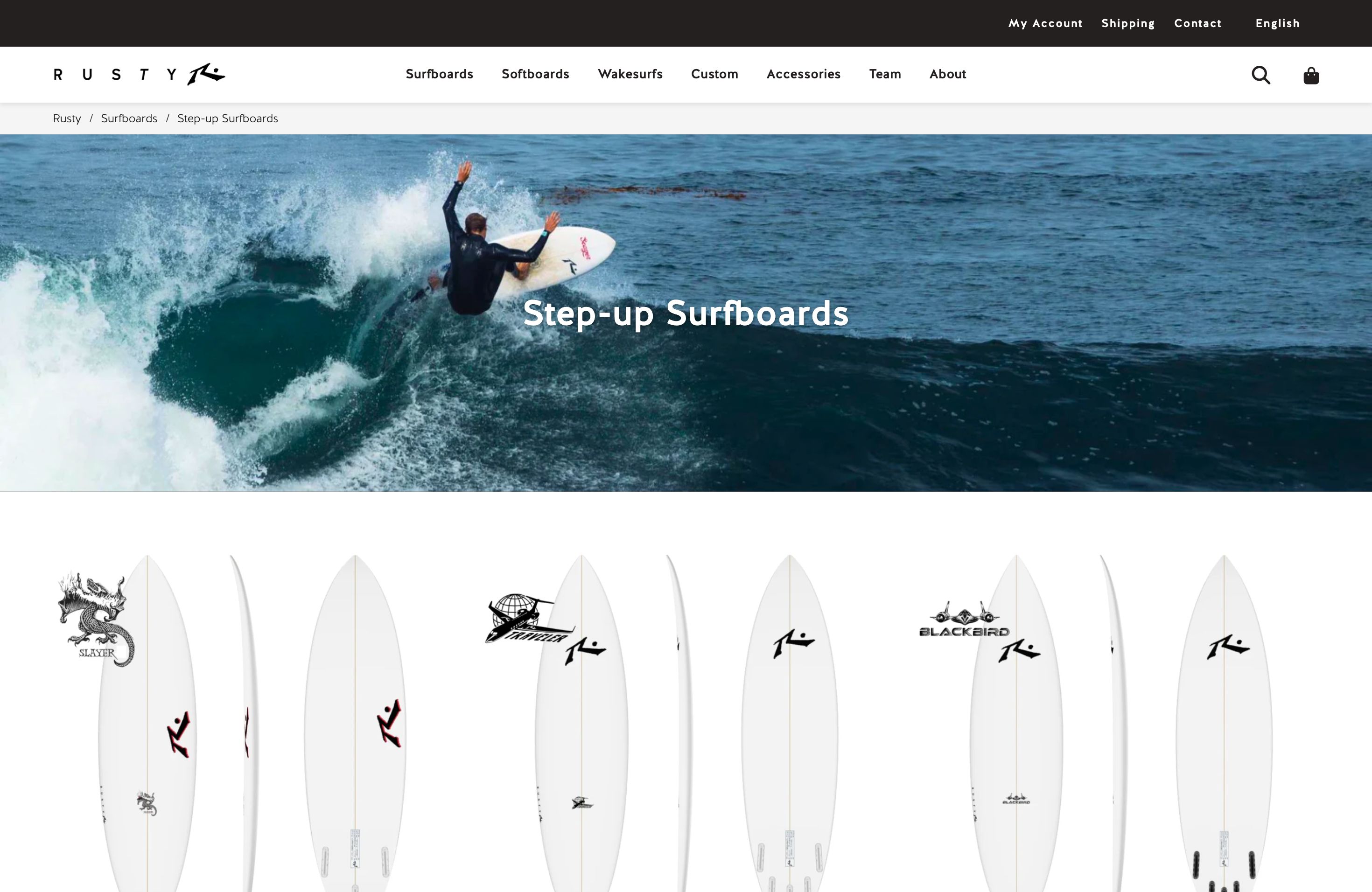 Crafting an Innovative Online Presence for Rusty Surfboards