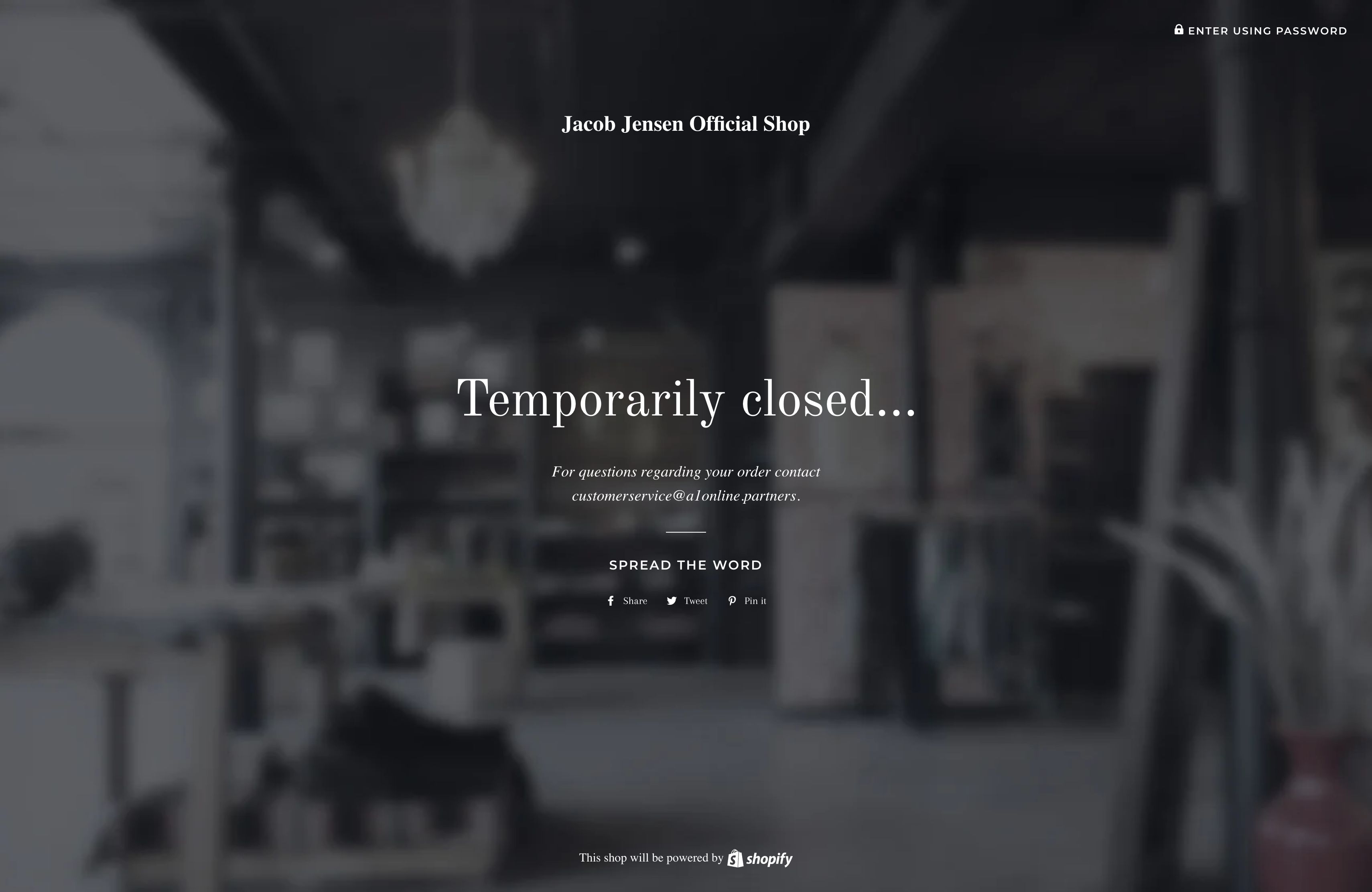 jacobjensenshop.com screenshot