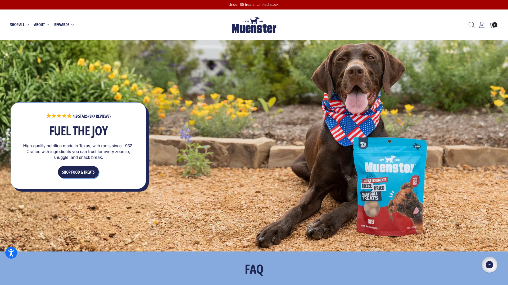 Muenster Pet | Shopify Plus Store Redesign