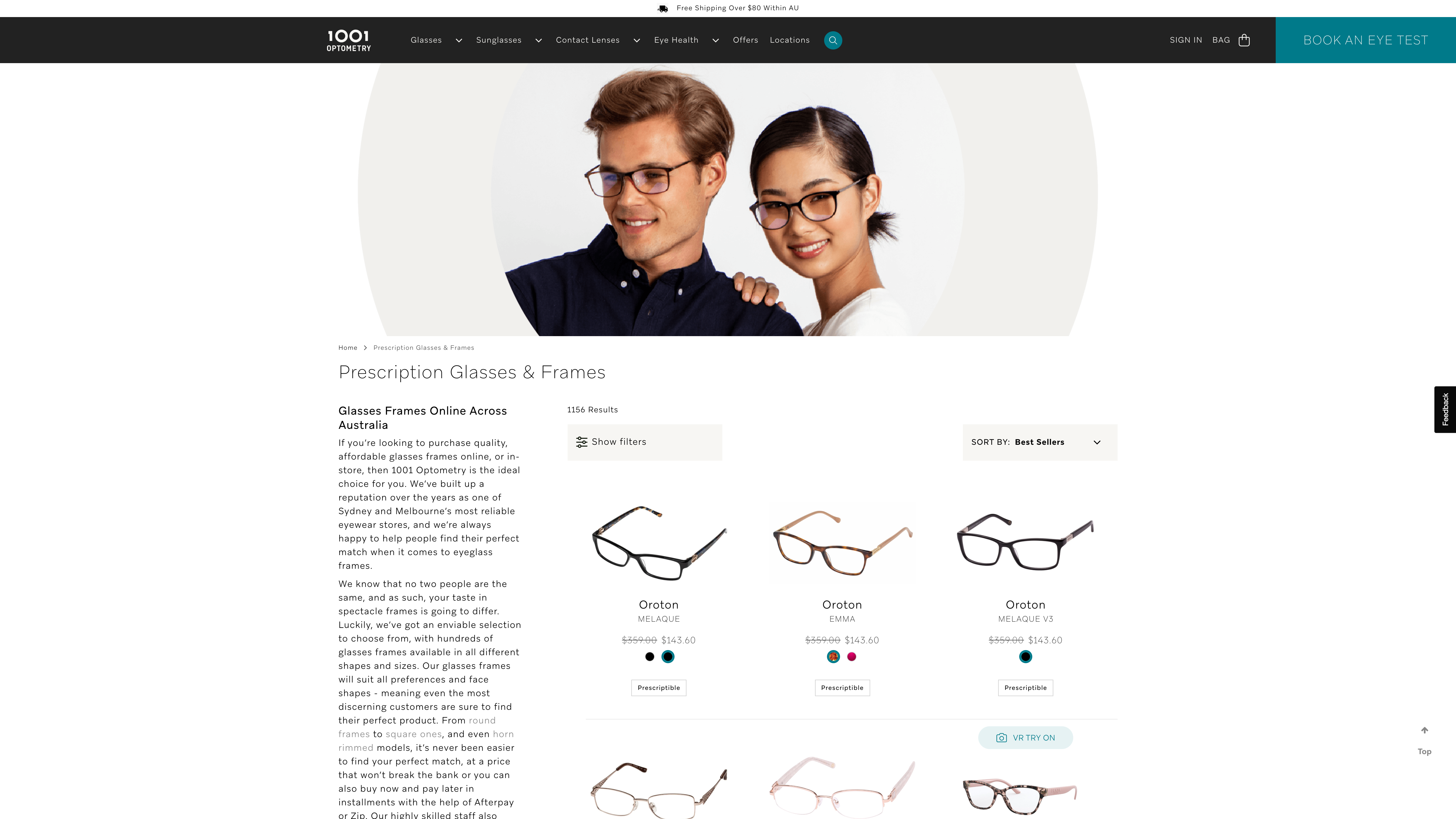 1001 Optical screenshot 3