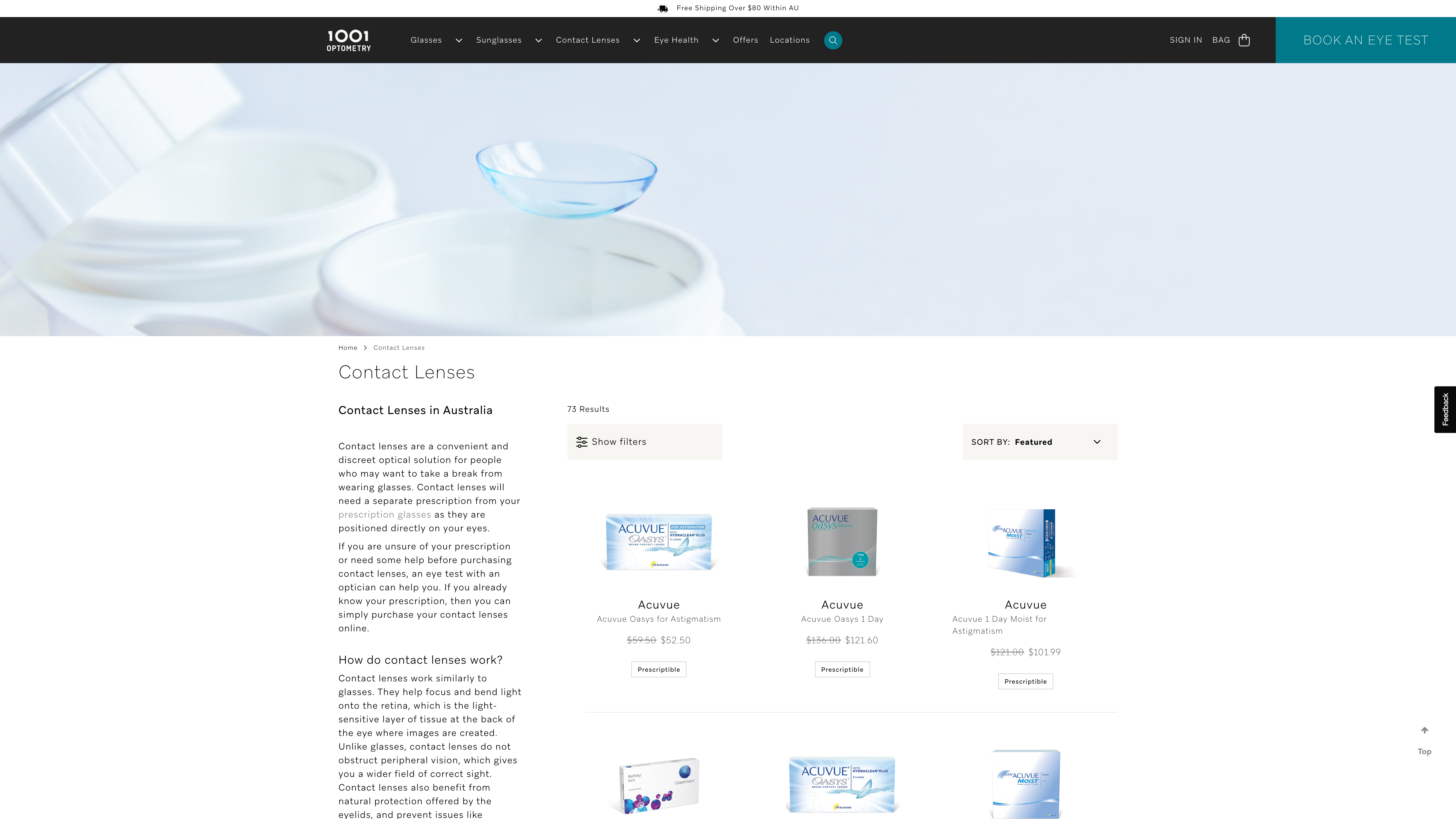 1001 Optical screenshot 2