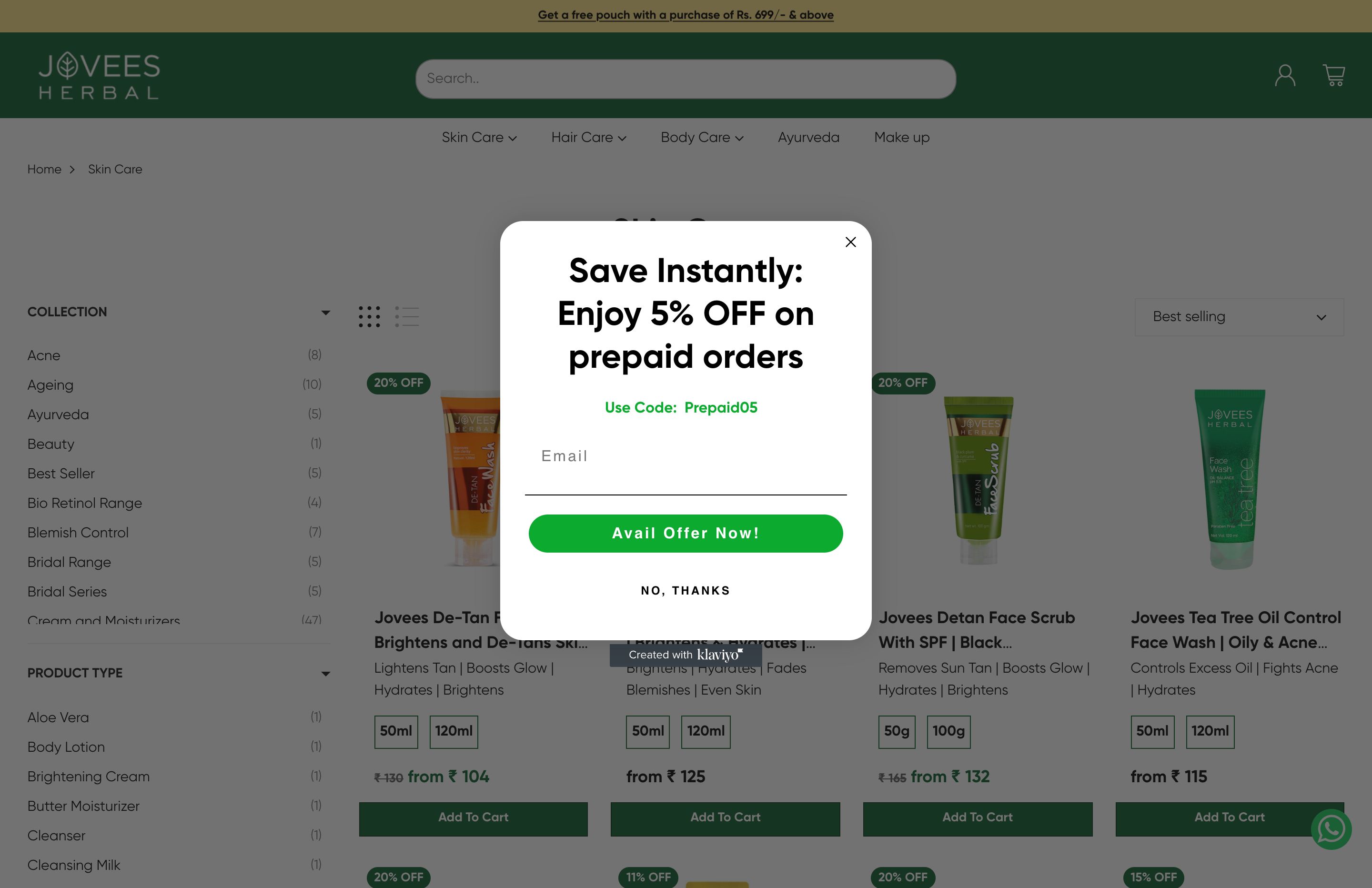 Jovees Herbal screenshot 2