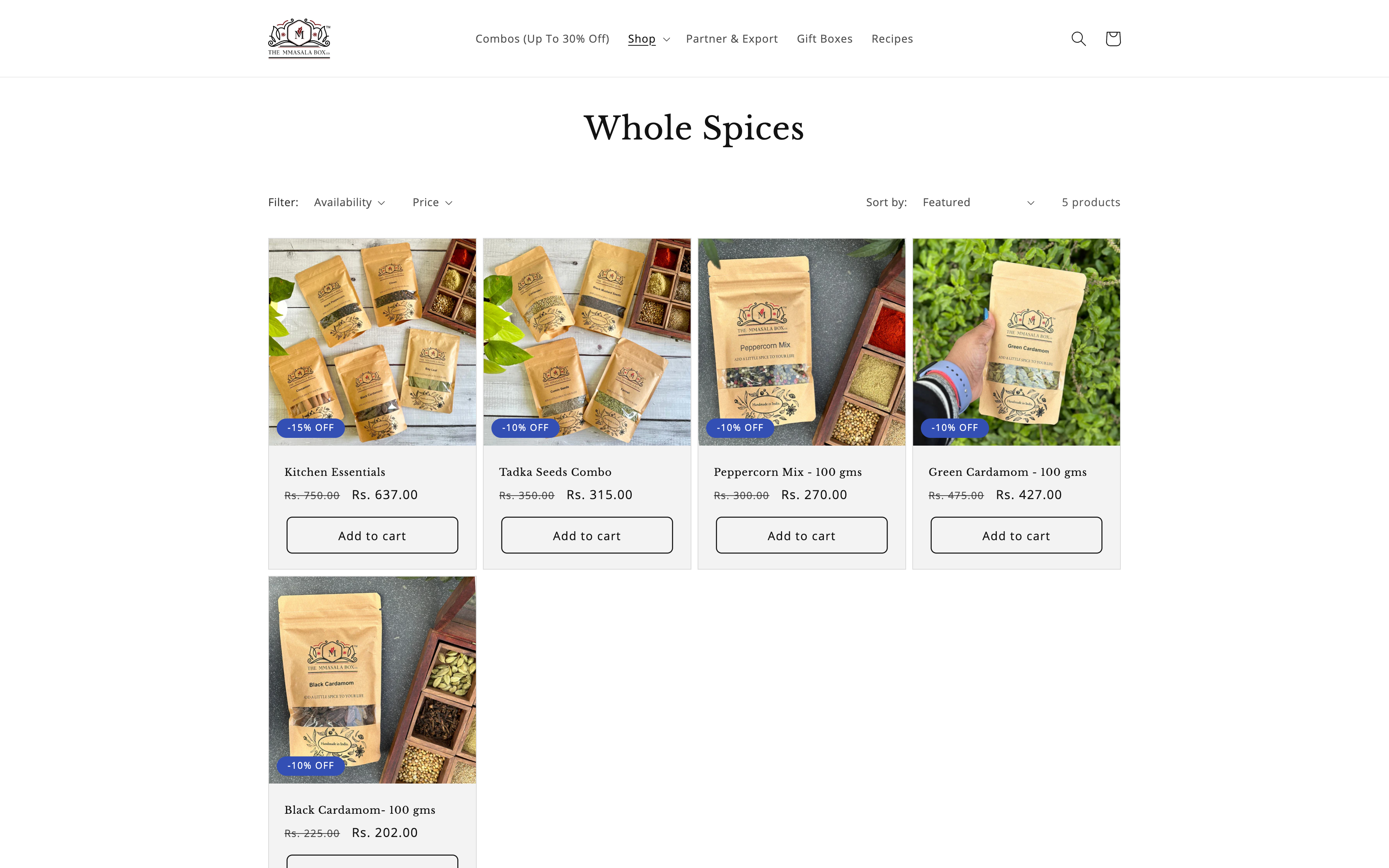 Digital Marketing + Website for Mmasala Box screenshot 3