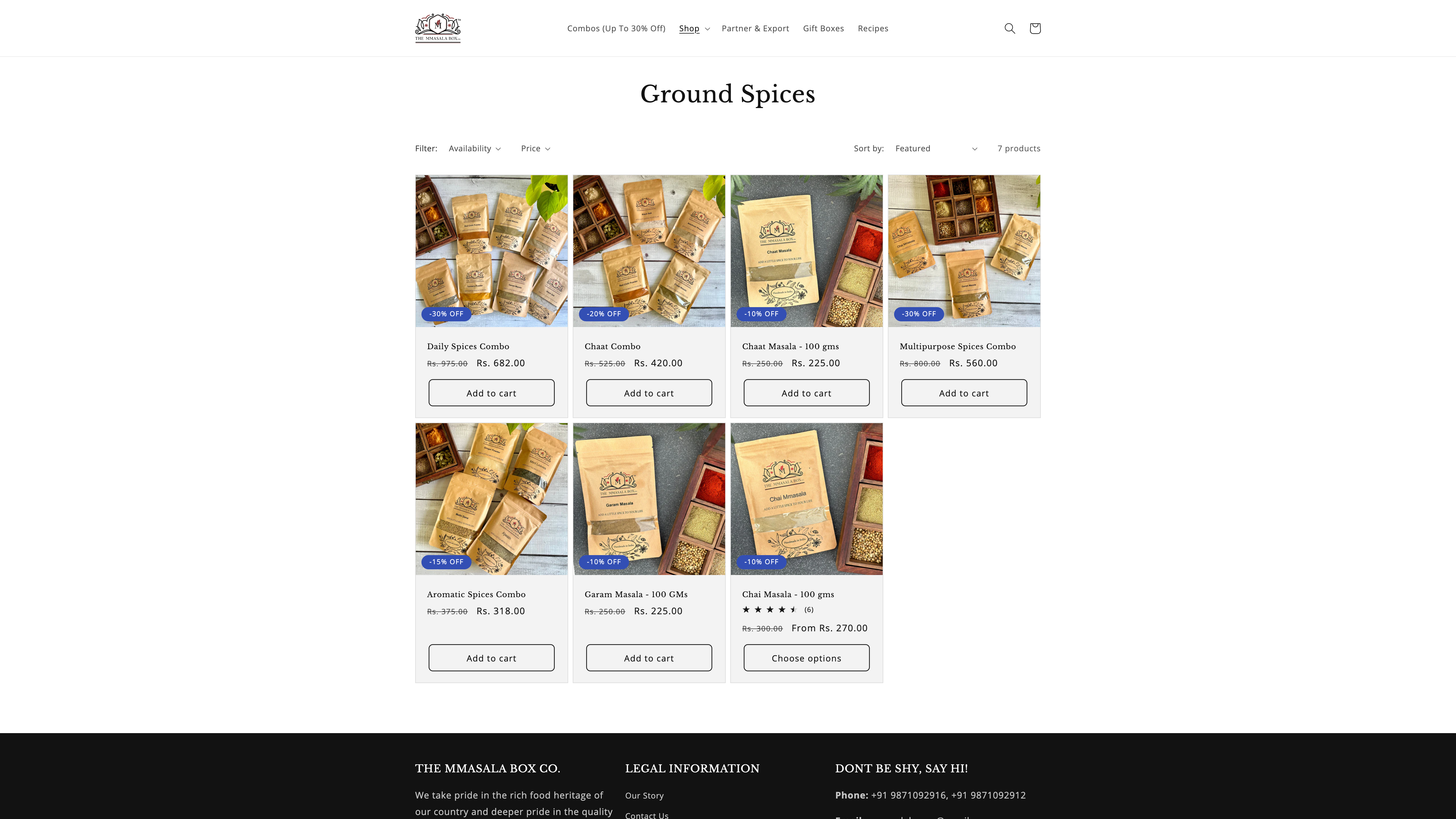 Digital Marketing + Website for Mmasala Box screenshot 2