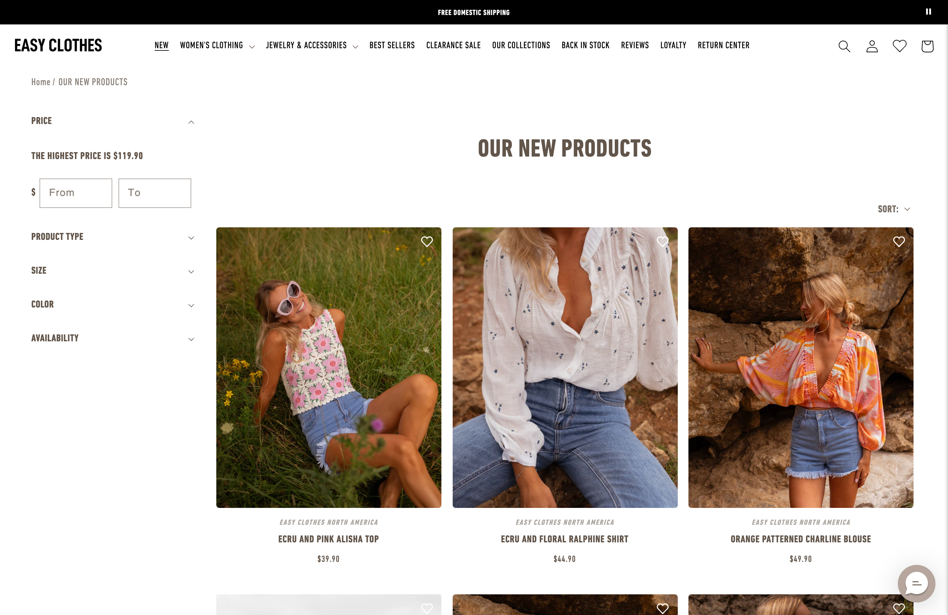 Easy-Clothes: Leading Women's Clothing Store in the USA