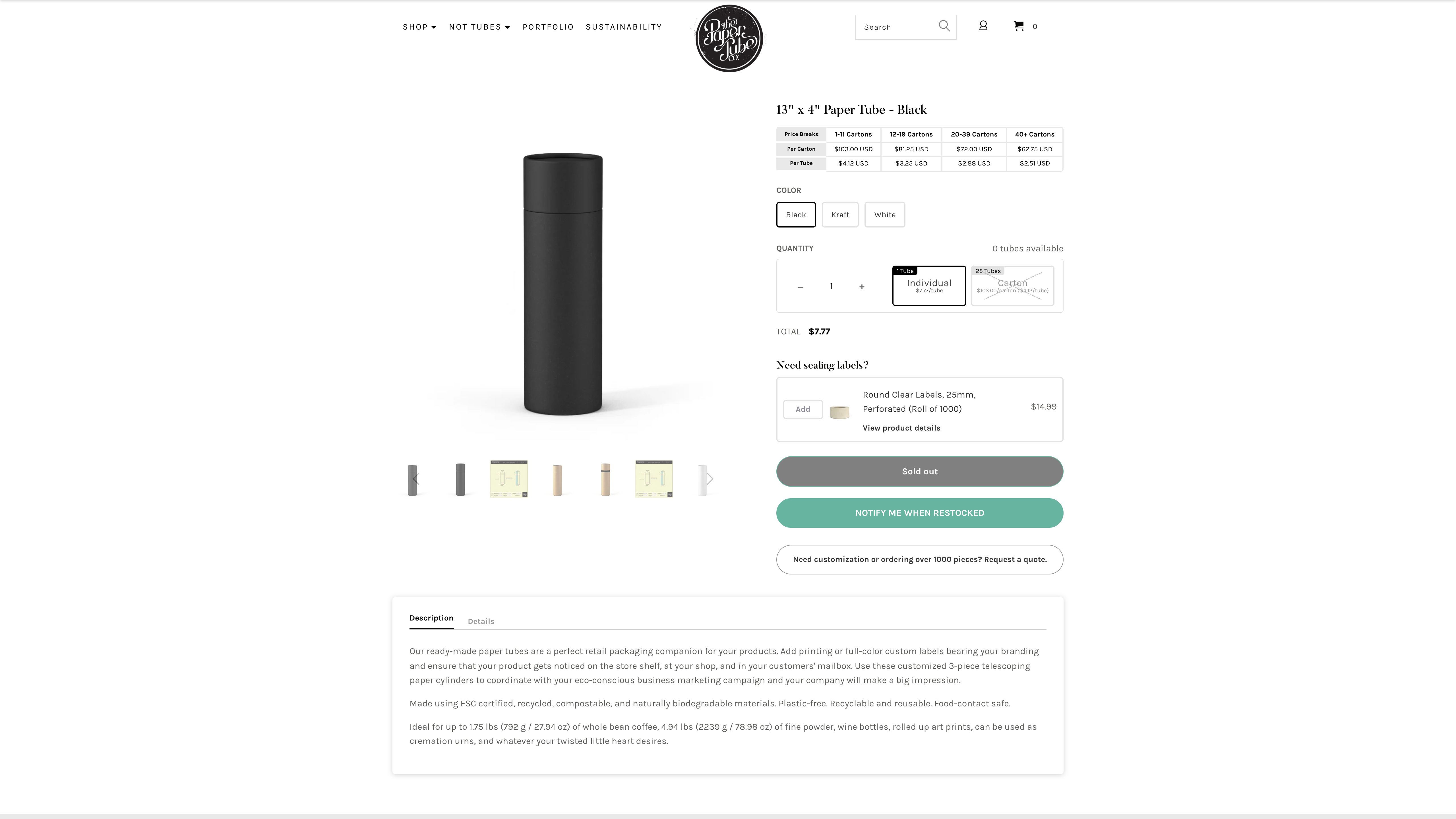 Paper Tube Co. | Custom Paper Packaging  screenshot 3