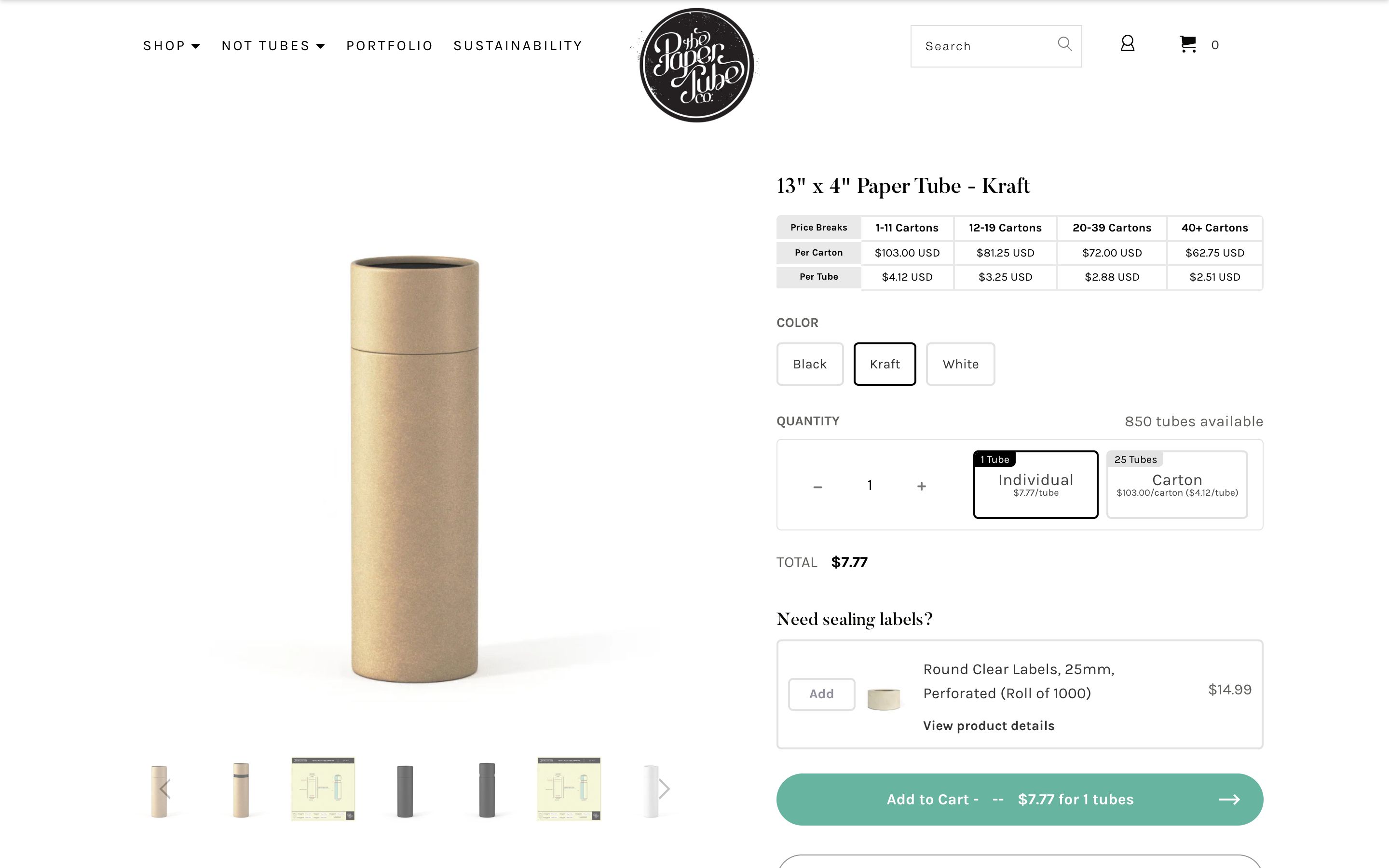 Paper Tube Co. | Custom Paper Packaging  screenshot 2