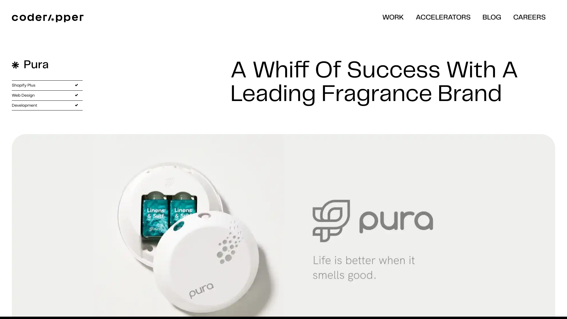 Pura: Design Refresh, Shopify Development, Search & Subscriptions