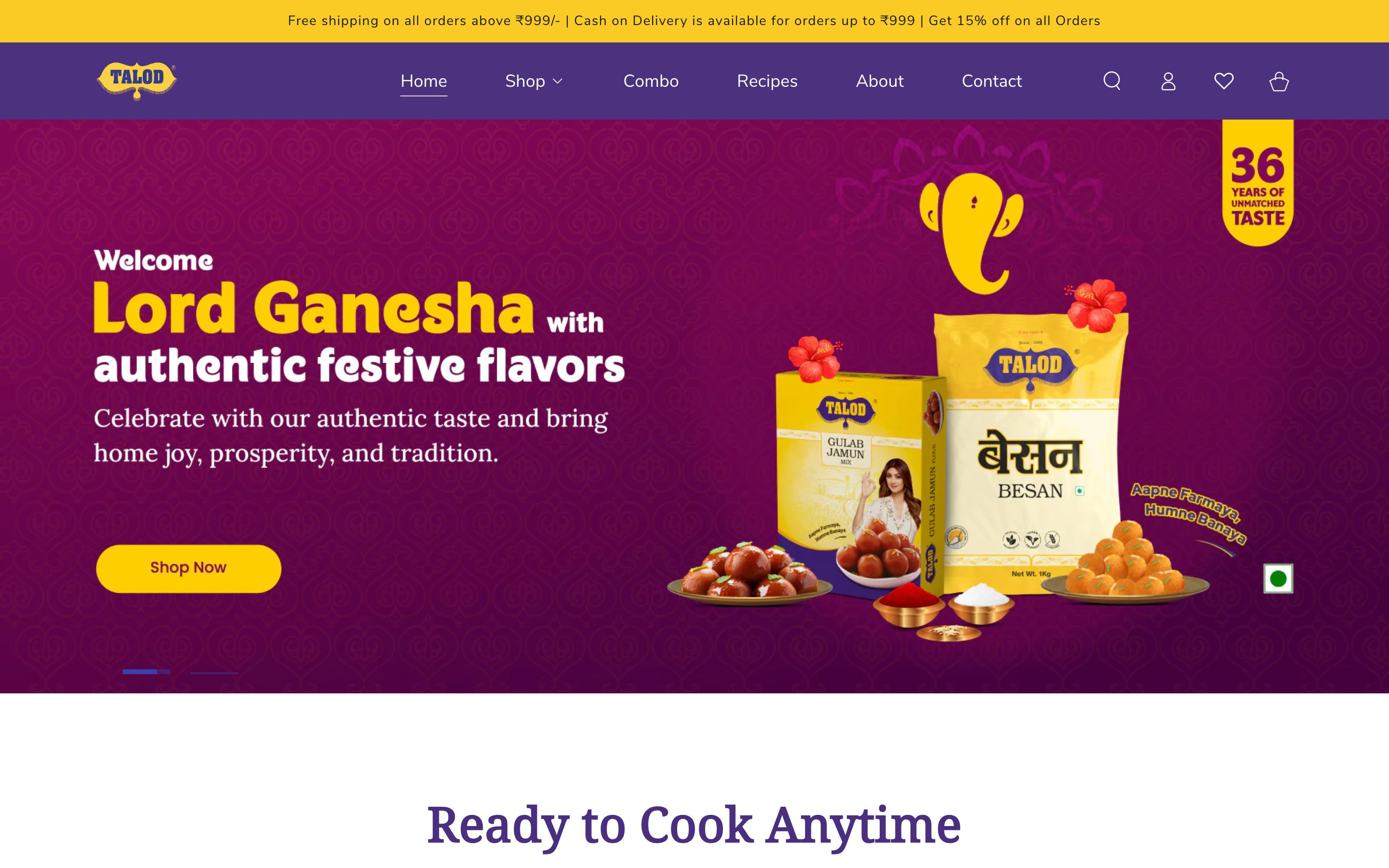 Talod Foods, India screenshot 6