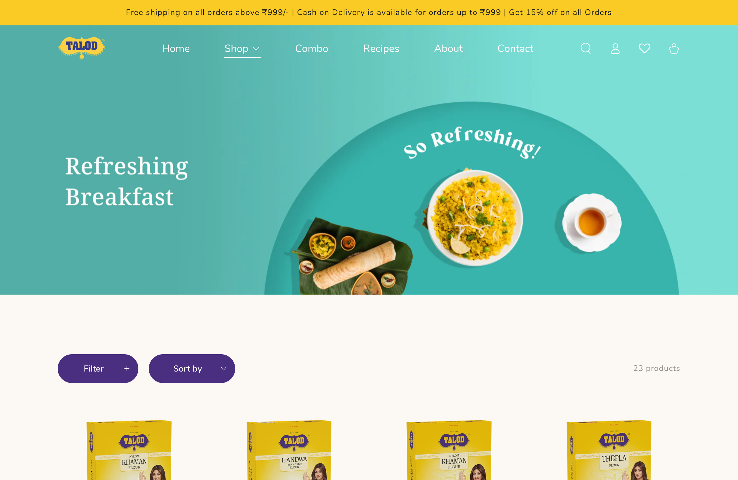 Talod Foods, India screenshot 2