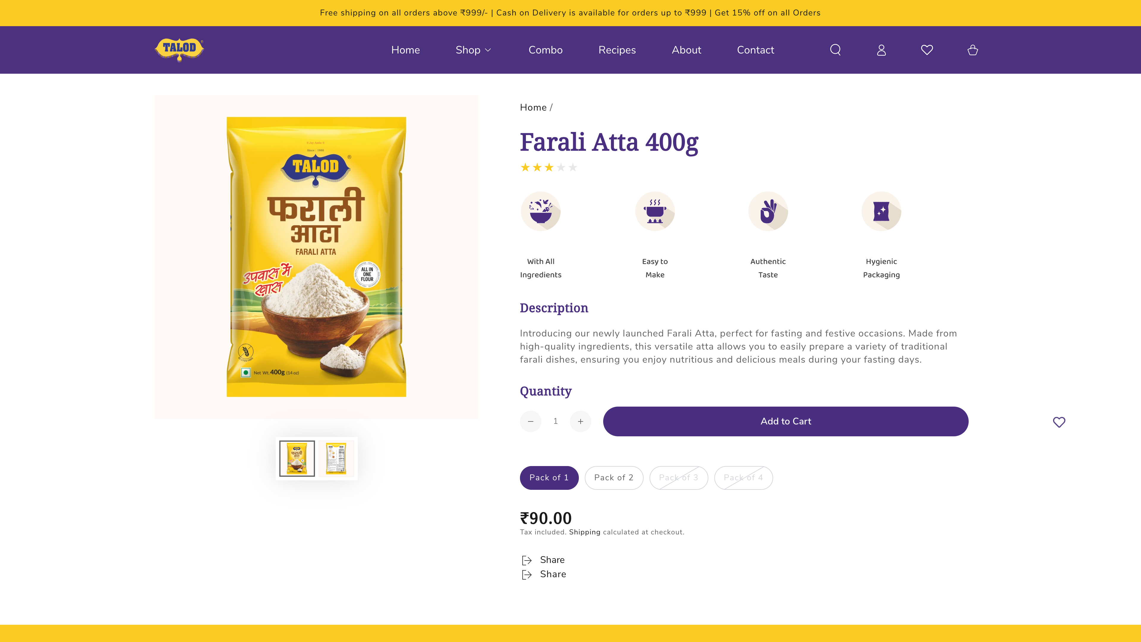 Talod Foods, India screenshot 4